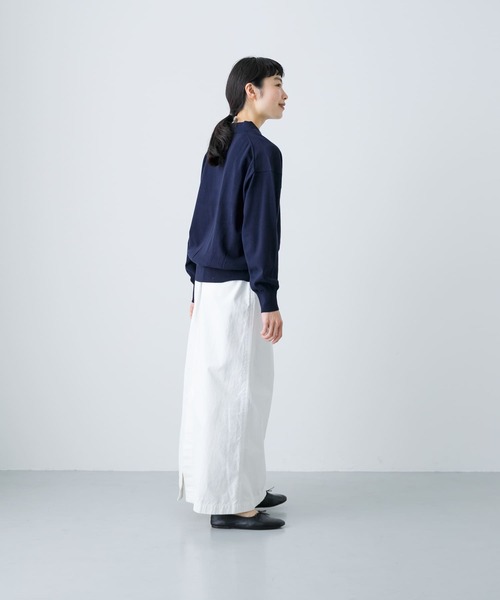 かぐれ（カグレ）の「『2サイズ展開』コットンストレートスカート（スカート・レディース・ブラック/オフホワイト・0/1）」の5枚目の写真