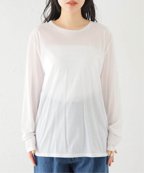 JOURNAL STANDARD クルーネックシアーロングTシャツ 追加3》クルーネックシアーロングTシャツ（Tシャツ／カットソー