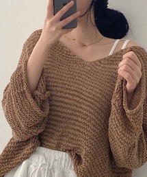 LAFFMO（ラフモ）の「ルーズシルエットサマーニット（カーディガン/ボレロ）」