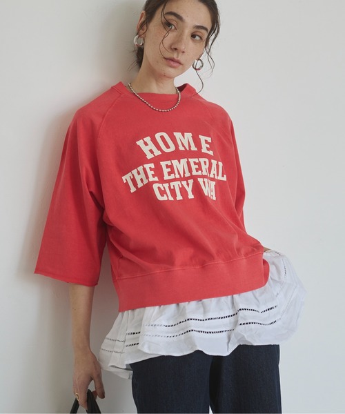 カレッジロゴ ハーフスリーブ Tシャツ（Tシャツ/カットソー