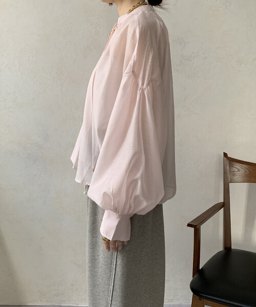 新品　ブラウン　DOUDOU(ドゥドゥ) バックリボンスキッパーブラウス バックリボンスキッパーブラウス | DOUDOU(ドゥドゥ)レディース