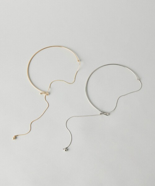 CITEN（シテン）の「＜CITEN＞フックモチーフネックカフ（ネックレス・レディース・シルバー/ゴールド・FREE）」の3枚目の写真