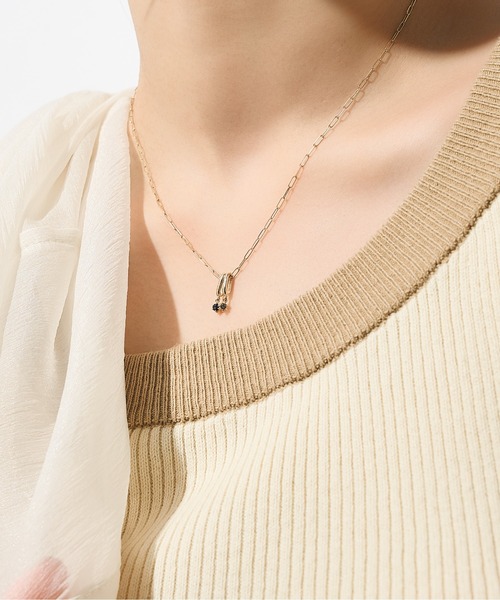 K10 ぺーパークリップ チェーン ネックレス（ネックレス
