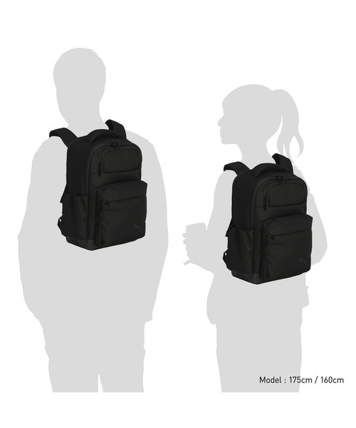 PUMA(プーマ)の「PUMA プーマ ユニセックス プーマ ドロップ スモール バックパック 16L(バックパック/リュック・メンズ・ネイビー/ブラック・フリー)」の4枚目の写真