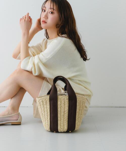 RODE SKO(ロデスコ)の「ナチュラルカゴバッグ(ハンドバッグ・レディース・グレー/ベージュ/ベージュ系その他/オフホワイト・ONE)」の21枚目の写真