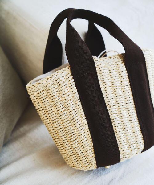 RODE SKO(ロデスコ)の「ナチュラルカゴバッグ(ハンドバッグ・レディース・グレー/ベージュ/ベージュ系その他/オフホワイト・ONE)」の15枚目の写真
