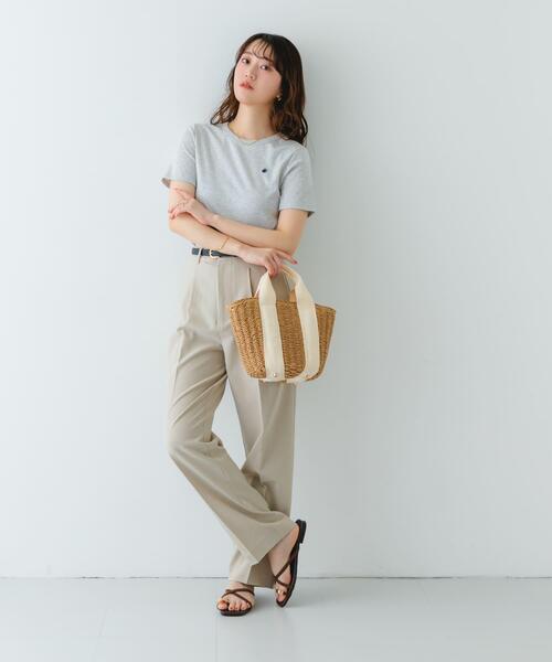 RODE SKO(ロデスコ)の「ナチュラルカゴバッグ(ハンドバッグ・レディース・グレー/ベージュ/ベージュ系その他/オフホワイト・ONE)」の9枚目の写真