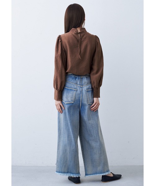 MEDE19F(メデジュウキュウ)の「BRAND NEW MIX STYLE コードエンブロイダリーブラウス(シャツ/ブラウス・レディース・ブラウン・L/M/3L/LL/S)」の5枚目の写真