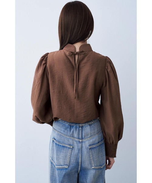 MEDE19F(メデジュウキュウ)の「BRAND NEW MIX STYLE コードエンブロイダリーブラウス(シャツ/ブラウス・レディース・ブラウン・L/M/3L/LL/S)」の9枚目の写真