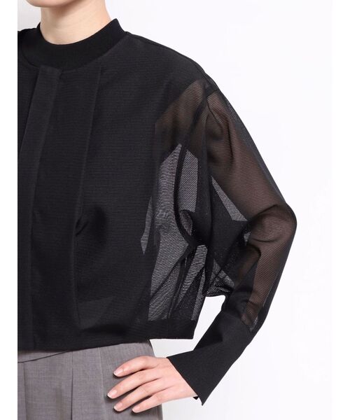 LAGUNAMOON(ラグナムーン)の「メッシュブルゾン(ブルゾン・レディース・ブラック/アイボリー・FREE)」の8枚目の写真