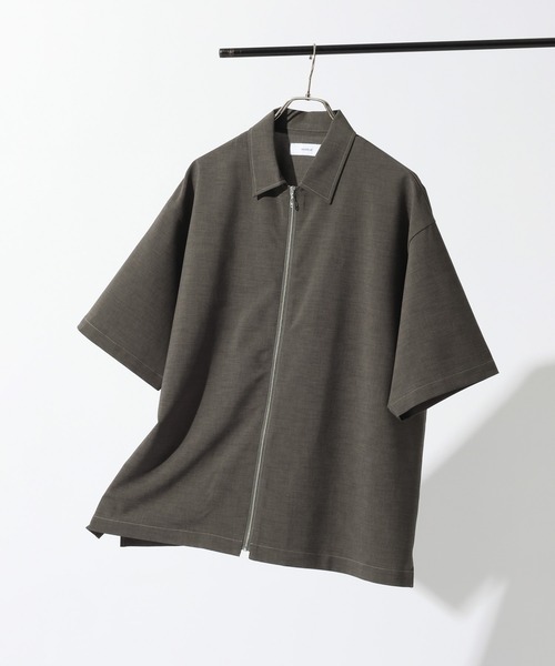 RAGEBLUE（レイジブルー）の「＜吸水速乾・イージーケア＞【Satistex Dry】リラックスジップシャツ【セットアップ対応】（シャツ/ブラウス・メンズ・グレー/ブラック/ライトグレー/ネイビー・LARGE/MEDIUM）」の4枚目の写真