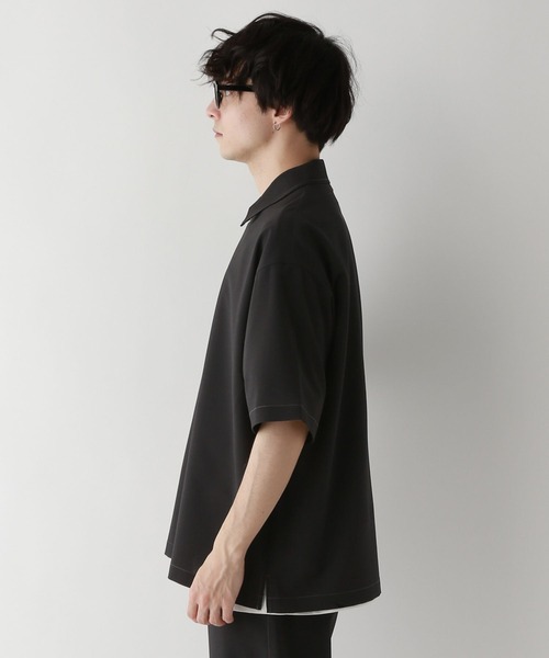 RAGEBLUE（レイジブルー）の「＜吸水速乾・イージーケア＞【Satistex Dry】リラックスジップシャツ【セットアップ対応】（シャツ/ブラウス・メンズ・グレー/ブラック/ライトグレー/ネイビー・LARGE/MEDIUM）」の16枚目の写真