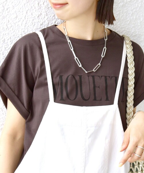 SHIPS(シップス)の「〈洗濯機可能〉プラチナ ヴェール TEE(Tシャツ/カットソー・レディース・アイボリー/オフホワイト/ダークグレー/ストーン/ブラウン・ONE SIZE)」の5枚目の写真