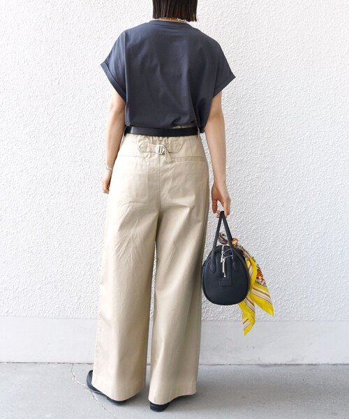 【シップス　ウィメン】〈洗濯機可能〉プラチナ ヴェール TEE 洗濯機可能〉プラチナ ヴェール TEE（Tシャツ/カットソー