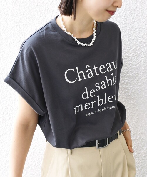 SHIPS(シップス)の「〈洗濯機可能〉プラチナ ヴェール TEE(Tシャツ/カットソー・レディース・アイボリー/オフホワイト/ダークグレー/ストーン/ブラウン・ONE SIZE)」の6枚目の写真