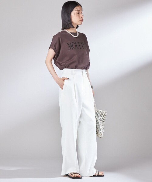 SHIPS(シップス)の「〈洗濯機可能〉プラチナ ヴェール TEE(Tシャツ/カットソー・レディース・アイボリー/オフホワイト/ダークグレー/ストーン/ブラウン・ONE SIZE)」の11枚目の写真