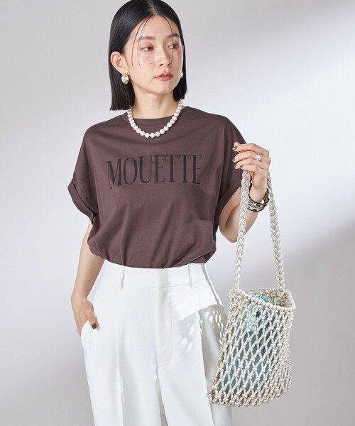 【シップス　ウィメン】〈洗濯機可能〉プラチナ ヴェール TEE 洗濯機可能〉プラチナ ヴェール TEE（Tシャツ/カットソー