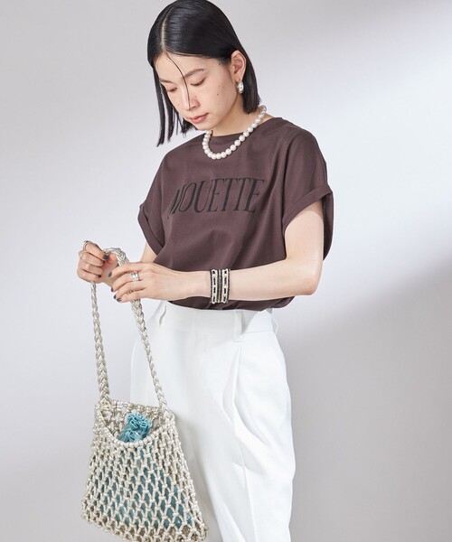 SHIPS(シップス)の「〈洗濯機可能〉プラチナ ヴェール TEE(Tシャツ/カットソー・レディース・アイボリー/オフホワイト/ダークグレー/ストーン/ブラウン・ONE SIZE)」の15枚目の写真