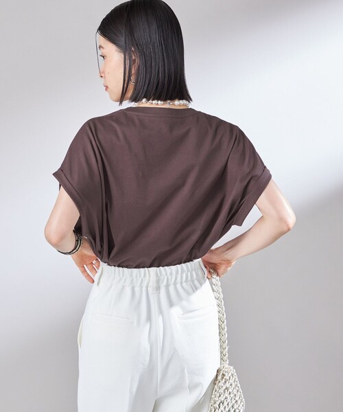 SHIPS(シップス)の「〈洗濯機可能〉プラチナ ヴェール TEE(Tシャツ/カットソー・レディース・アイボリー/オフホワイト/ダークグレー/ストーン/ブラウン・ONE SIZE)」の18枚目の写真