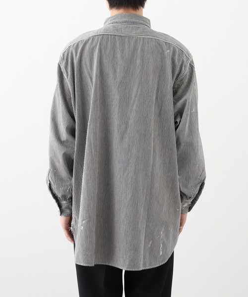 BOWWOW ストライプシャツ L セール】BOWWOW / バウワウ WORK HICKORY STRIPE PO SHIRTS