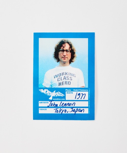 WORN FREE(ウォーンフリー)の「【 WORN FREE / ウォーンフリー 】JOHN LENON WORKING CLASS HERO S/S TEE(Tシャツ/カットソー・メンズ・ホワイト/ブラック・LARGE/MEDIUM/X-LARGE/SMALL)」の5枚目の写真