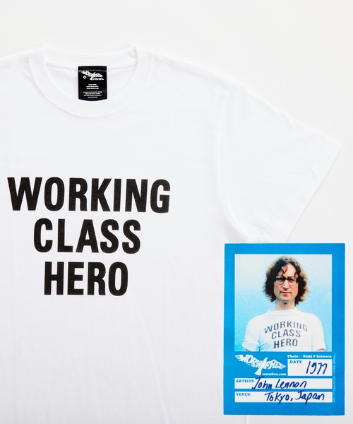 WORN FREE(ウォーンフリー)の「【 WORN FREE / ウォーンフリー 】JOHN LENON WORKING CLASS HERO S/S TEE(Tシャツ/カットソー・メンズ・ホワイト/ブラック・LARGE/MEDIUM/X-LARGE/SMALL)」の15枚目の写真