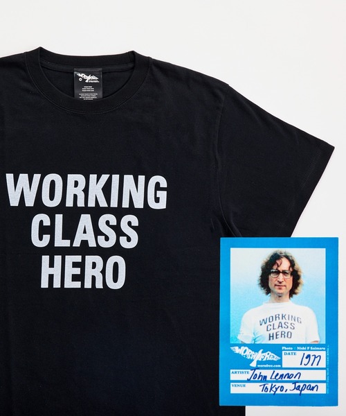 WORN FREE(ウォーンフリー)の「【 WORN FREE / ウォーンフリー 】JOHN LENON WORKING CLASS HERO S/S TEE(Tシャツ/カットソー・メンズ・ホワイト/ブラック・LARGE/MEDIUM/X-LARGE/SMALL)」の14枚目の写真