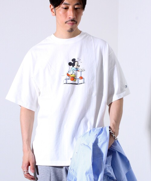 DISCUS ATHLETIC（ディスカス　アスレチック）の「【MICKEY×DISCUS ATHLETIC】コラボ プリント 半袖 クルーネックTシャツ（Tシャツ/カットソー・メンズ・ブラック系その他/ホワイト系その他2/ホワイト系その他3/ホワイト系その他4/ブラック系その他2/ブラック系その他3・M/L）」の10枚目の写真