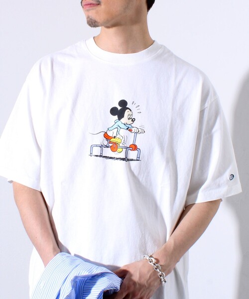 DISCUS ATHLETIC（ディスカス　アスレチック）の「【MICKEY×DISCUS ATHLETIC】コラボ プリント 半袖 クルーネックTシャツ（Tシャツ/カットソー・メンズ・ブラック系その他/ホワイト系その他2/ホワイト系その他3/ホワイト系その他4/ブラック系その他2/ブラック系その他3・M/L）」の12枚目の写真