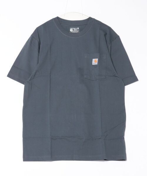 Carhartt(カーハート)の「【WG】【it】【carhartt】カーハート Workwear 1/2-Sleeve T-Shirts ビッグシルエット ポケット半袖 ロゴ Tシャツ トップス K87(Tシャツ/カットソー・メンズ・チャコールグレー/ヘザーグレー/オリーブ/ダークオリーブ/ブラック/ネイビー/グリーン系その他2/ベージュ/ホワイト/ブルー/セージグリーン/ブラウン/シャーベット/ダークブルー/ライム・XL/M/L/S)」の14枚目の写真