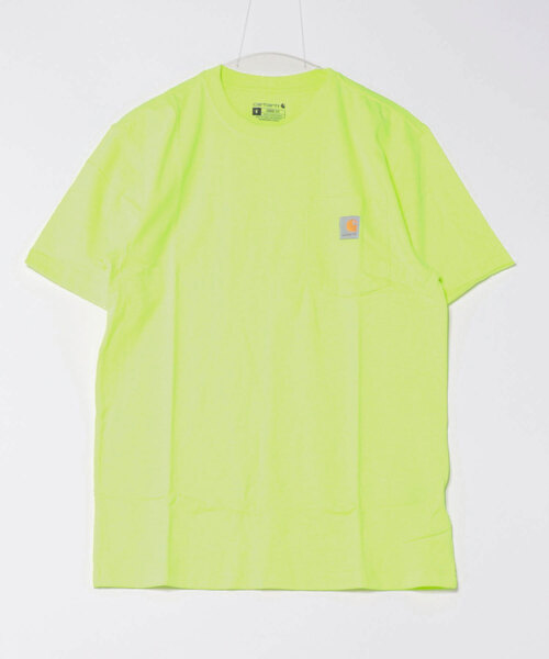 Carhartt(カーハート)の「【WG】【it】【carhartt】カーハート Workwear 1/2-Sleeve T-Shirts ビッグシルエット ポケット半袖 ロゴ Tシャツ トップス K87(Tシャツ/カットソー・メンズ・チャコールグレー/ヘザーグレー/オリーブ/ダークオリーブ/ブラック/ネイビー/グリーン系その他2/ベージュ/ホワイト/ブルー/セージグリーン/ブラウン/シャーベット/ダークブルー/ライム・XL/M/L/S)」の9枚目の写真