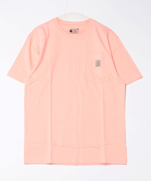 Carhartt(カーハート)の「【WG】【it】【carhartt】カーハート Workwear 1/2-Sleeve T-Shirts ビッグシルエット ポケット半袖 ロゴ Tシャツ トップス K87(Tシャツ/カットソー・メンズ・チャコールグレー/ヘザーグレー/オリーブ/ダークオリーブ/ブラック/ネイビー/グリーン系その他2/ベージュ/ホワイト/ブルー/セージグリーン/ブラウン/シャーベット/ダークブルー/ライム・XL/M/L/S)」の15枚目の写真