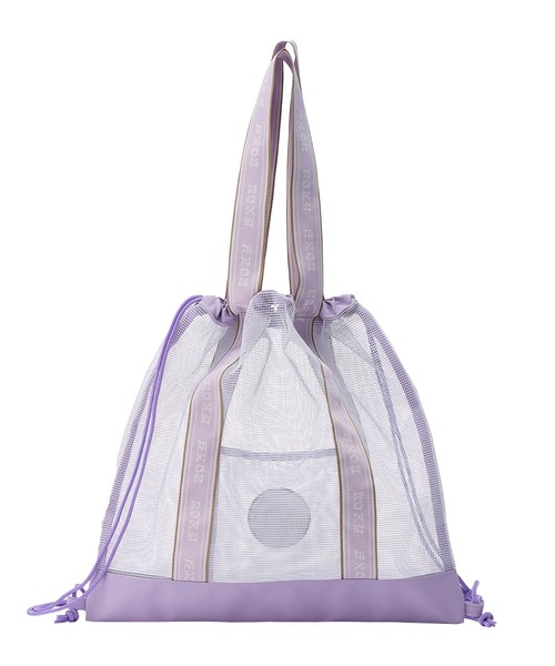 ROXY(ロキシー)の「WILD FLOWER MESH BAG /ロキシー2WAYメッシュビーチバック・ナップザック(トートバッグ・レディース・パープル/ブラック・FREE)」の11枚目の写真
