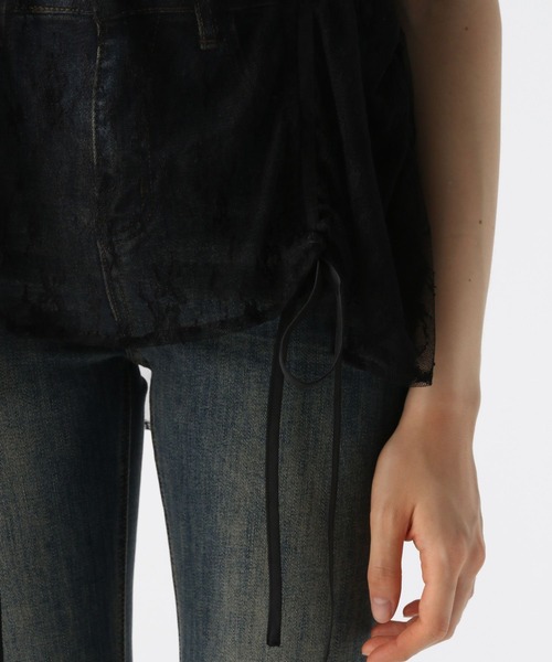 FOREVER 21（フォーエバー トゥエンティーワン）の「【2025SS】レースシャーリングチュニック（チュニック・レディース・ブラック/ナチュラル・FREE）」の17枚目の写真