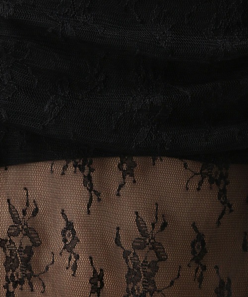 FOREVER 21（フォーエバー トゥエンティーワン）の「【2025SS】レースシャーリングチュニック（チュニック・レディース・ブラック/ナチュラル・FREE）」の18枚目の写真