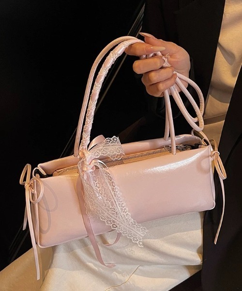 ファンシーパック　リボン付録　A1 フローラルアクセントリボン折財布(FREE オフホワイト