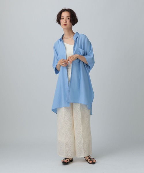 【美品】satoka ポンチョ　サトカ セール】サラキレポンチョチュニックSS 290265（チュニック