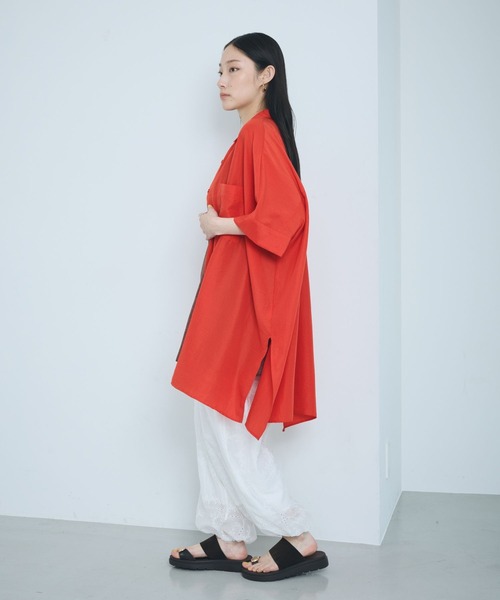 【新品】さえら Princi Pessa プリンチペッサ 半袖裏起毛チュニック サラキレポンチョチュニックSS 290265（シャツ/ブラウス）｜LEPSIM