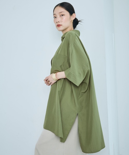 LEPSIM(レプシィム)の「サラキレポンチョチュニックSS 290265(シャツ/ブラウス・レディース・レッド/チャコールグレー/オフホワイト/ブルー/グリーン/カーキブラウン/オレンジ/グレー系その他/ホワイト・FREE)」の22枚目の写真