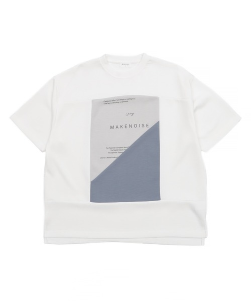 BROWNY(ブラウニー)の「BROWNY/ポンチカラーパネルT(Tシャツ/カットソー・メンズ・チャコールグレー/ホワイト・MEDIUM/LARGE)」の3枚目の写真