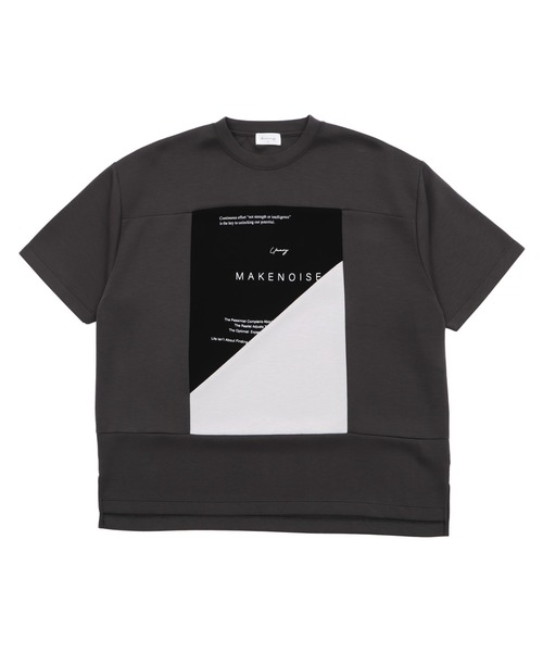 BROWNY(ブラウニー)の「BROWNY/ポンチカラーパネルT(Tシャツ/カットソー・メンズ・チャコールグレー/ホワイト・MEDIUM/LARGE)」の4枚目の写真