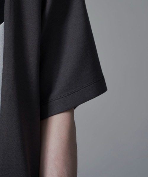 BROWNY(ブラウニー)の「BROWNY/ポンチカラーパネルT(Tシャツ/カットソー・メンズ・チャコールグレー/ホワイト・MEDIUM/LARGE)」の19枚目の写真