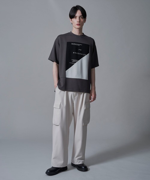 BROWNY(ブラウニー)の「BROWNY/ポンチカラーパネルT(Tシャツ/カットソー・メンズ・チャコールグレー/ホワイト・MEDIUM/LARGE)」の11枚目の写真