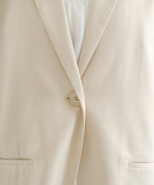 Kastane（カスタネ）の「【WEB限定/裏地無し】デザインオーバーシャツジャケット（テーラードジャケット・レディース・ベージュ/アイボリー/ミント・FREE）」の12枚目の写真