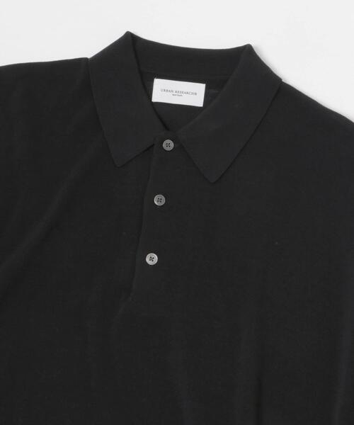 URBAN RESEARCH(アーバンリサーチ)の「new basic ウールシルクニットポロ(ポロシャツ・メンズ・ネイビー/ブラック・MEDIUM/LARGE)」の18枚目の写真