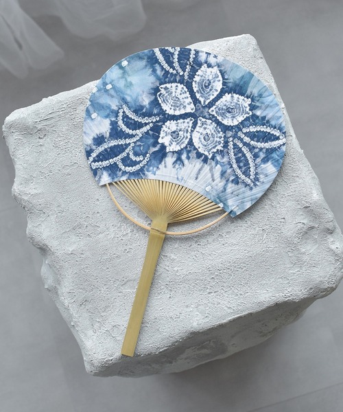 有松絞り　浴衣　トールサイズ　扇子　蜘蛛絞り　三浦絞り 有松絞り 扇子 有松絞り 浴衣 トールサイズ 扇子 蜘蛛絞り 三浦絞り