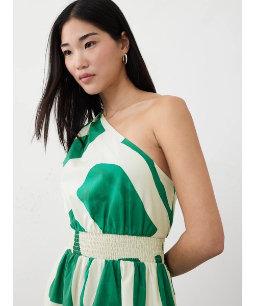 Banana Republic ☆ ワンショルダー ポプリン ミディ ドレス BANANA REPUBLIC FACTORY STORE ワンショルダー ポプリン ミディ