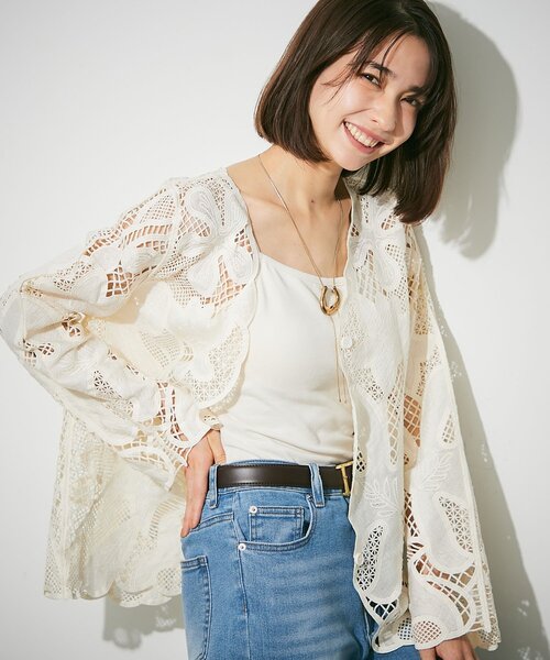 美品✨Merlette　レース　ジャケット　黒　総レース　定価8万 vintageレースジャケット - メルカリ