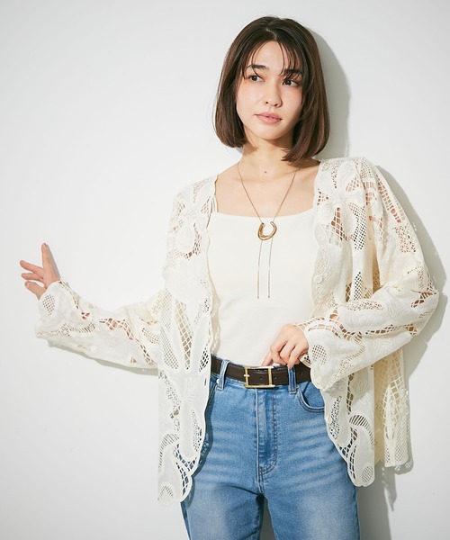 美品✨Merlette　レース　ジャケット　黒　総レース　定価8万 レースアップデザインジャケット | ファッション通販サイト NUGU