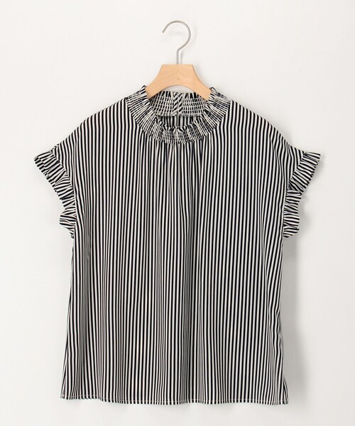 MICO COULIER（ミコクリエ）の「ジョーゼットストライプブラウス（シャツ/ブラウス・レディース・ブルー系その他/ホワイト系その他・38）」の19枚目の写真